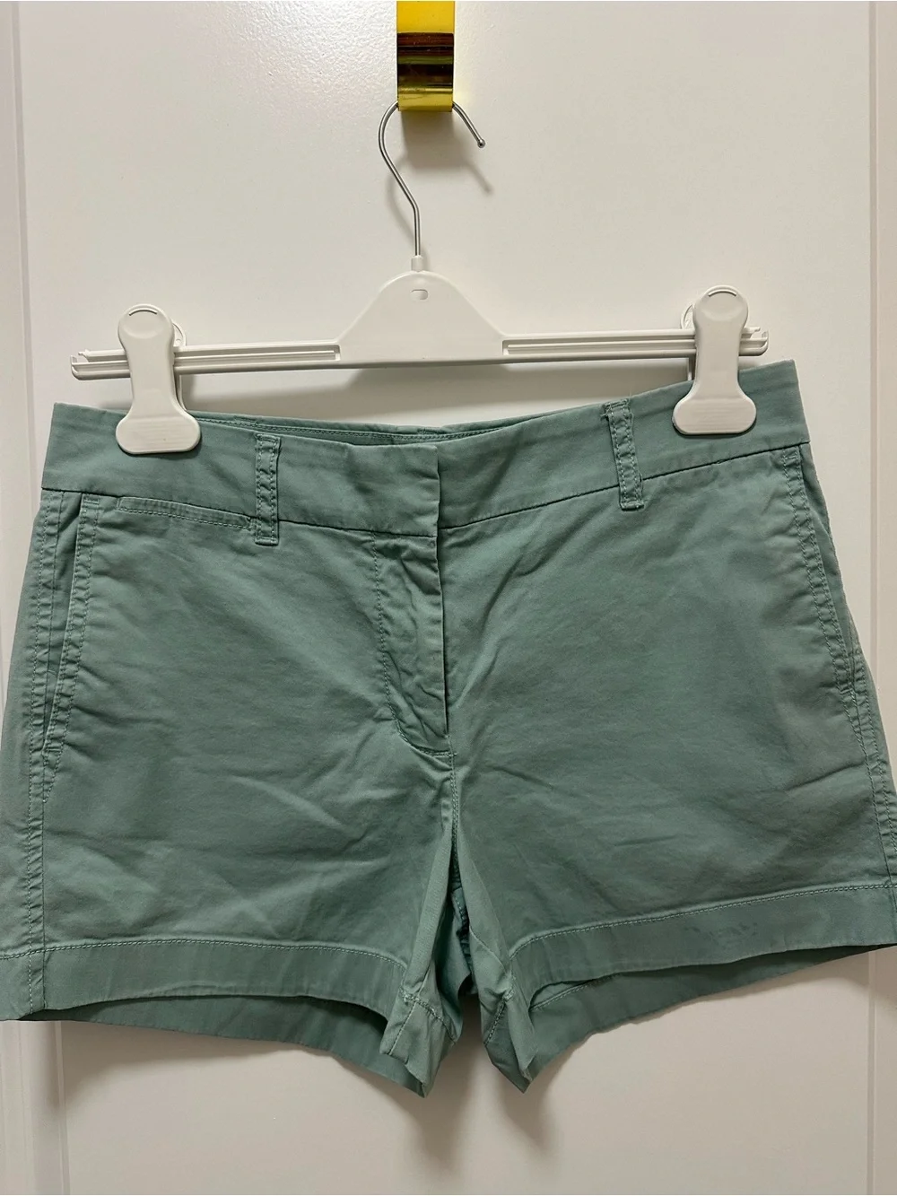 J. Crew Mint Green Cotton Bermuda Shorts